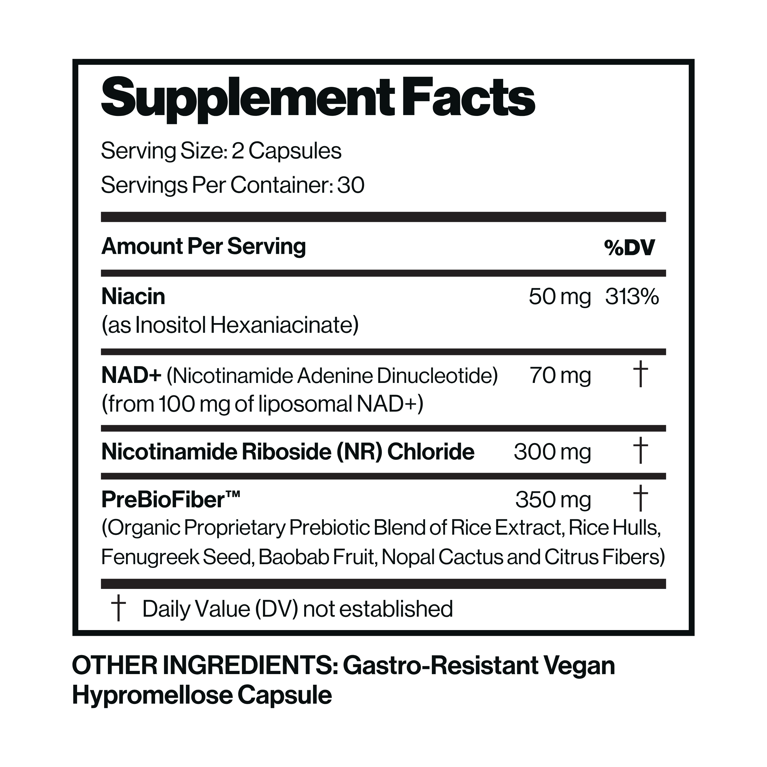 Liposomal NAD+ with Precursors