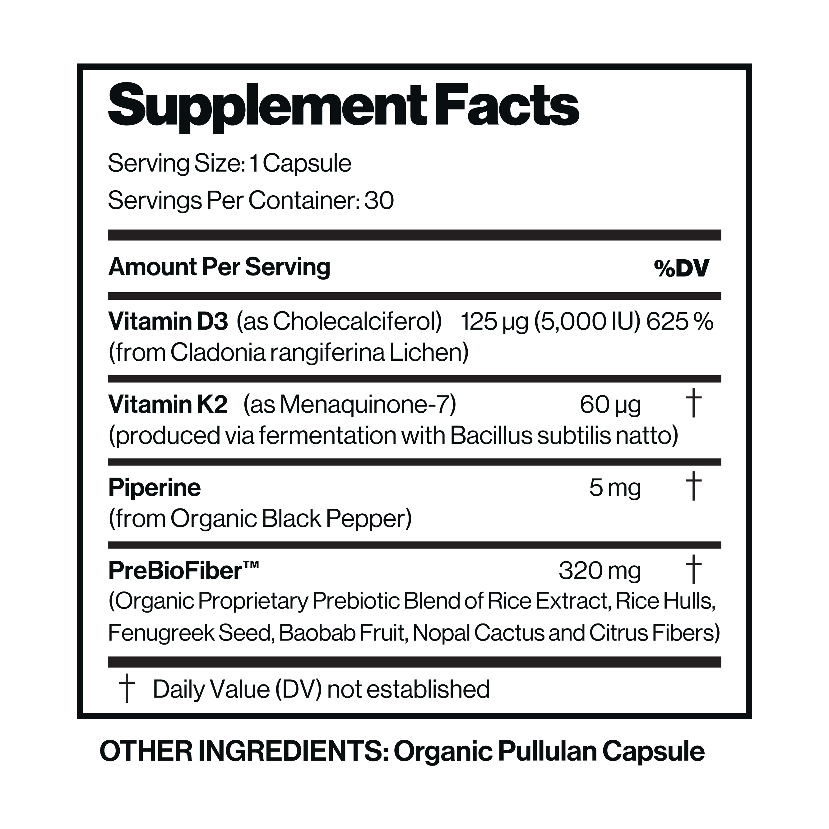 Vegan Vitamin D3 & K2